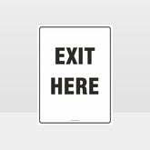 Custom Sign,Exit Here Sign